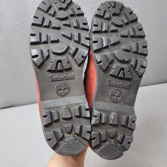 Timberland Nellie Chukka Women`s Red Waterproof Boots‎ 22387 Sz 7.5 M - Picture 7 of 9